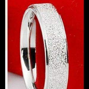 Accessories - MEN'S WEDDING BAND RING STERLING SILVER MATTE RING Accessories - MEN'S WEDDING BAND RING STERLING SILVER MATTE RING
